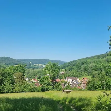 Roberts Ferienwohnung Im Hammerbachtal Offenhausen Exterior foto